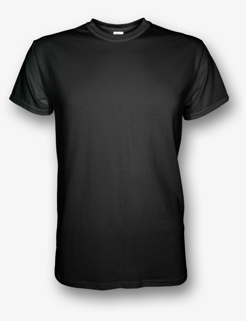 Men Plain Black T-shirt